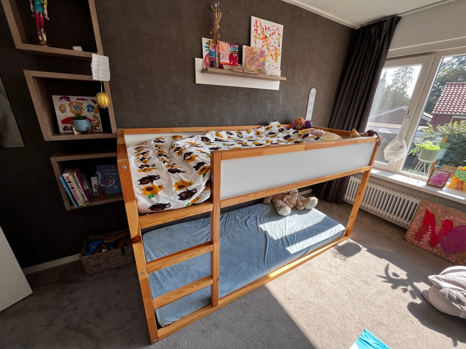 IKEA kura omkeerbaar halfhoogslaper incl matras, Ophalen, Gebruikt, 90 cm, Eenpersoons
