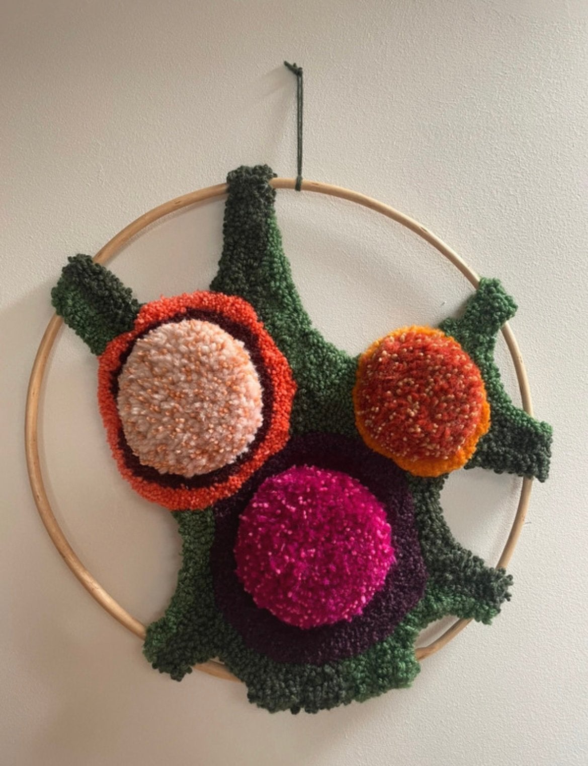 Handgemaakt wandkleed wol, Verzenden, Nieuw, 47 cm, Handgemaakt