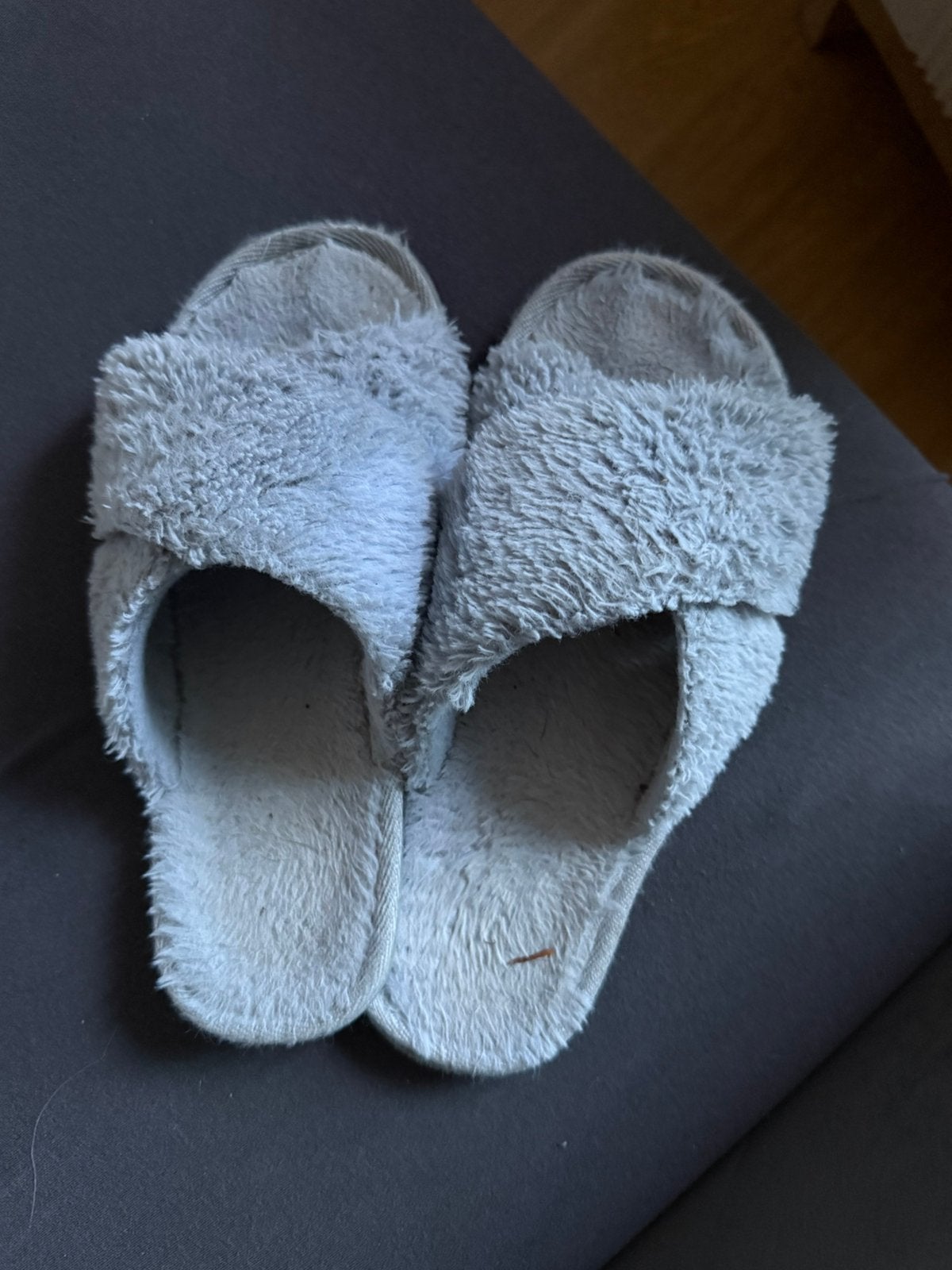 Hunkemoller sloffen/slippers, Pantoffels of Sloffen, Gedragen, Verzenden, Blauw