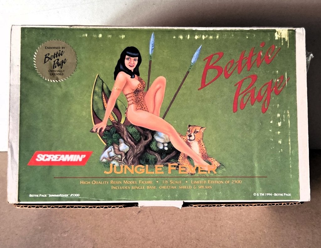 Screaming Bettie Page Jungle Fever 1/6., Ophalen of Verzenden, Nieuw, Groter dan 1:35, Figuur of Figuren