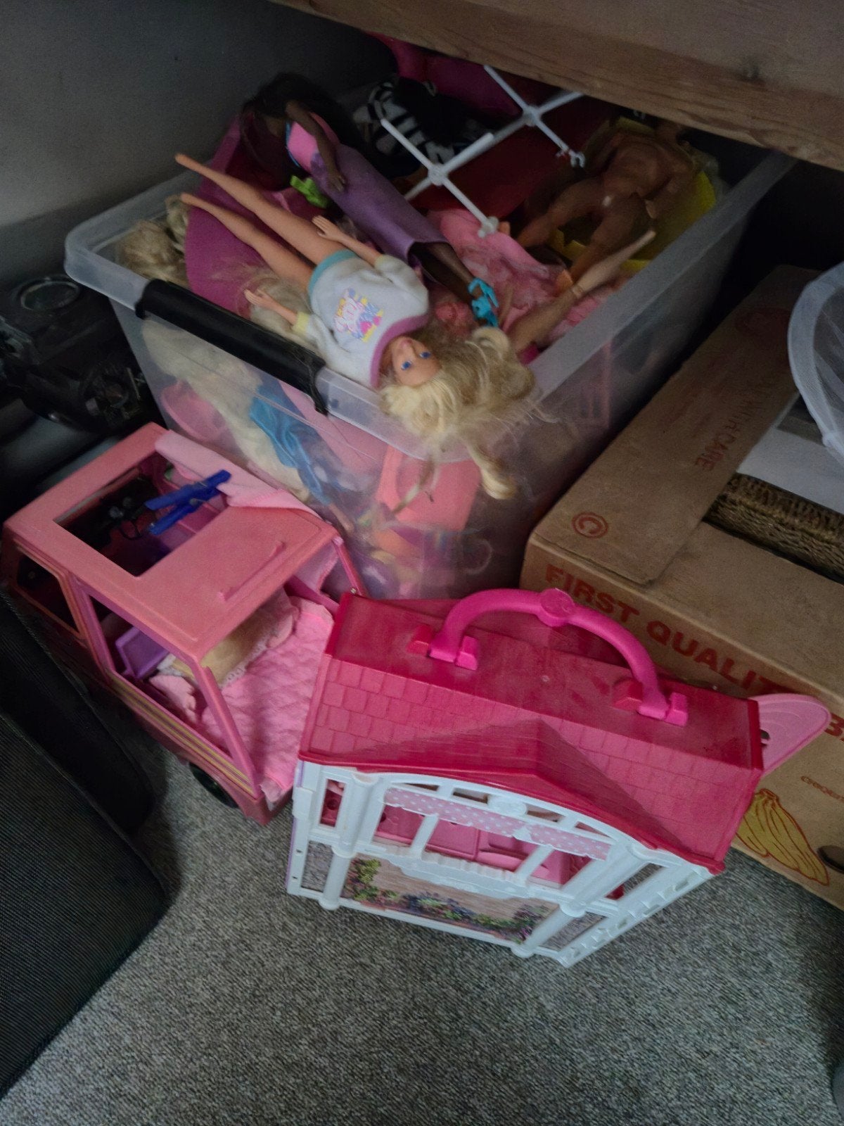 Grote verzameling Barbie poppen en accessoires