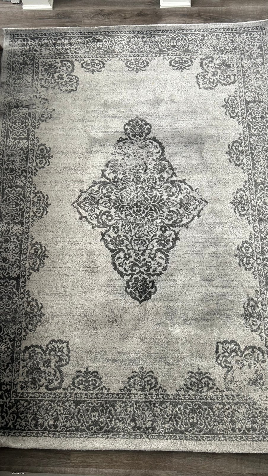 Zo goed als nieuwe vloerkleed grijs - modern design, Ophalen, 150 tot 200 cm, 200 cm of meer, Zo goed als nieuw