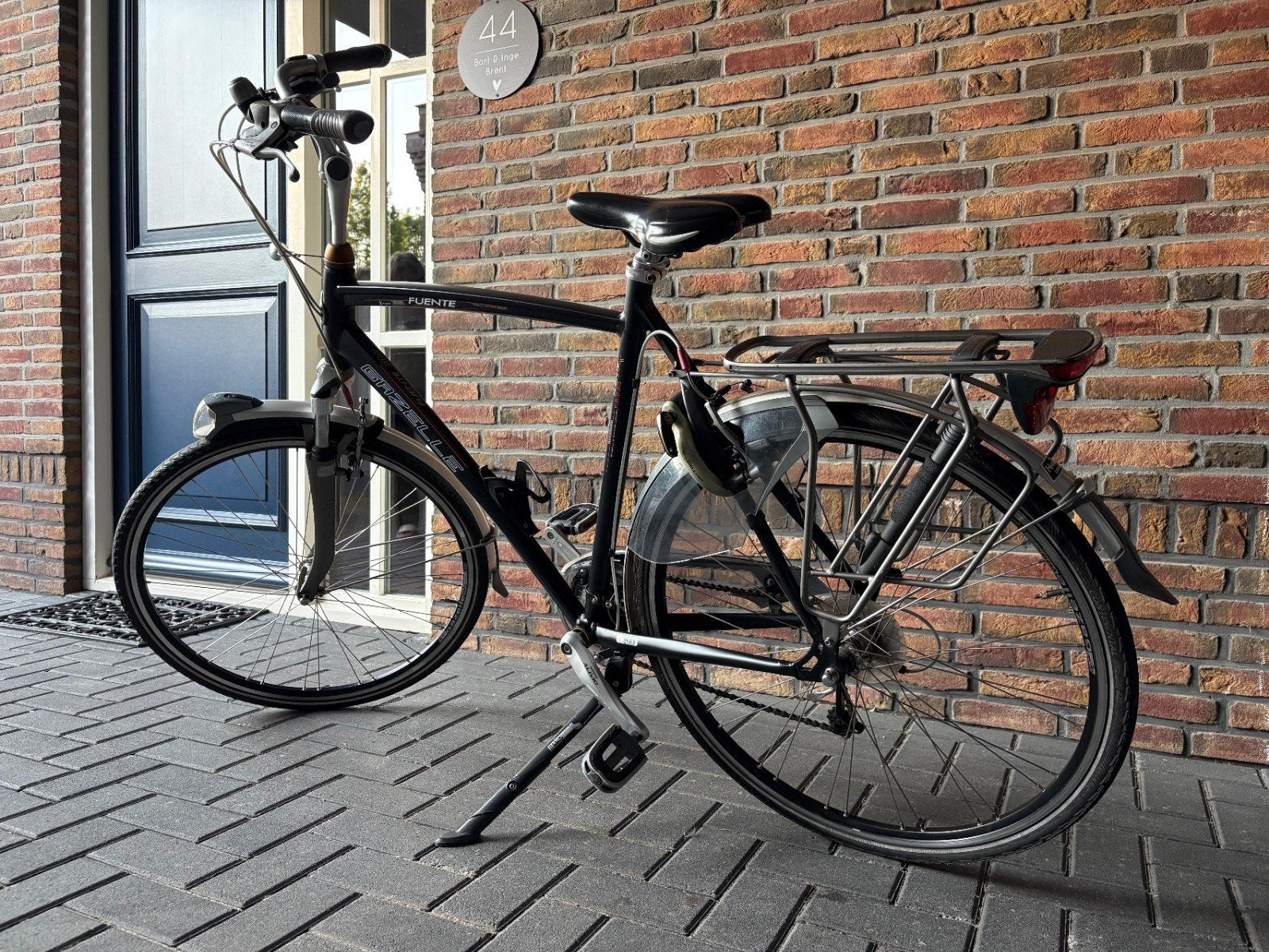 Gazelle Fuente Herenfiets - Goed onderhouden, Ophalen, Gebruikt, Velgrem, Versnellingen