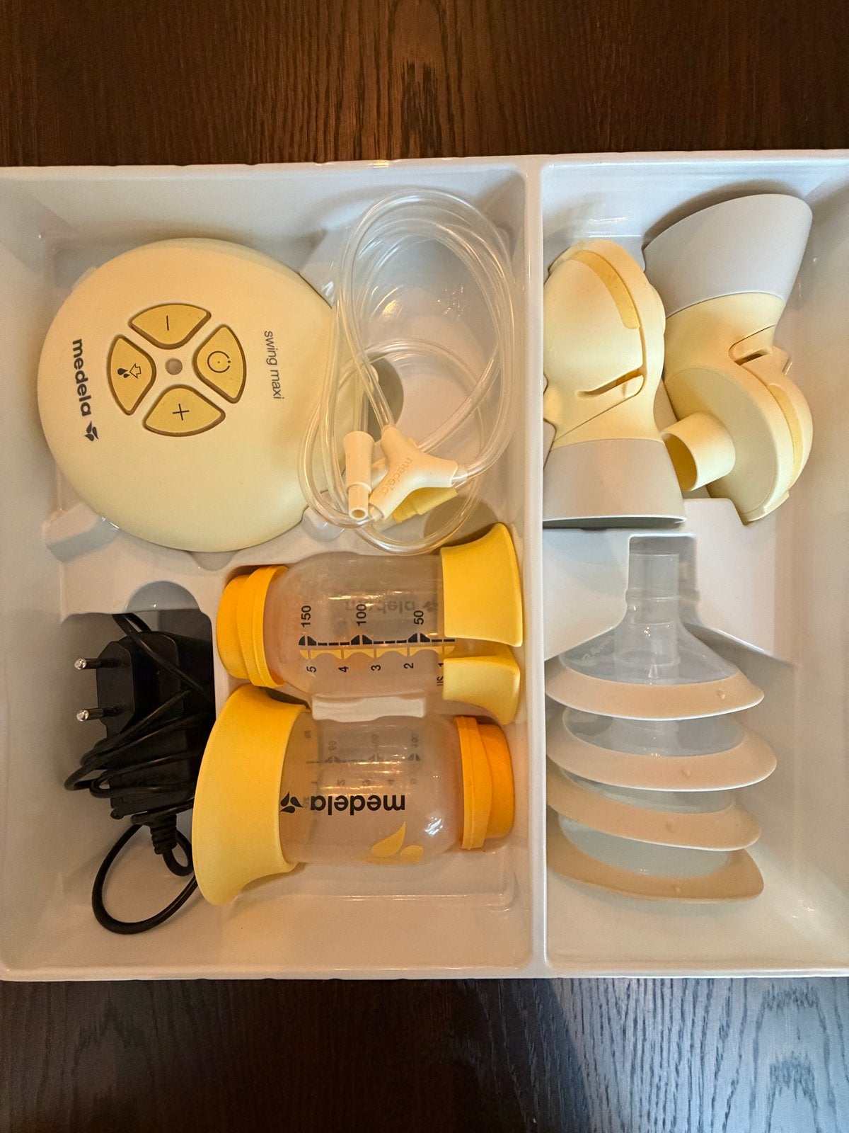 Medela Swing Maxi Flex dubbele elektrische borstkolf, Medela, Borstkolf, Ophalen of Verzenden, Zo goed als nieuw