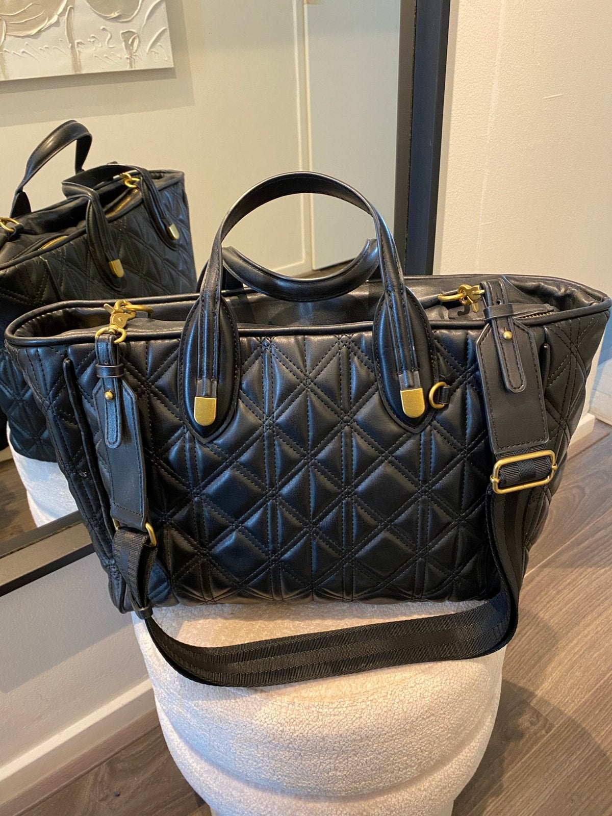Zwarte tas ZARA, Ophalen, Zo goed als nieuw, Zwart, Handtas