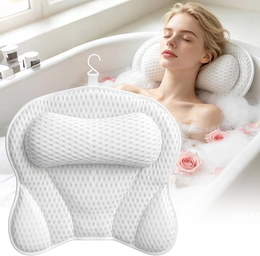 Comfortabel Badkussen - Wit - Nieuw in verpakking, Ophalen, Nieuw, Wit, Overige typen