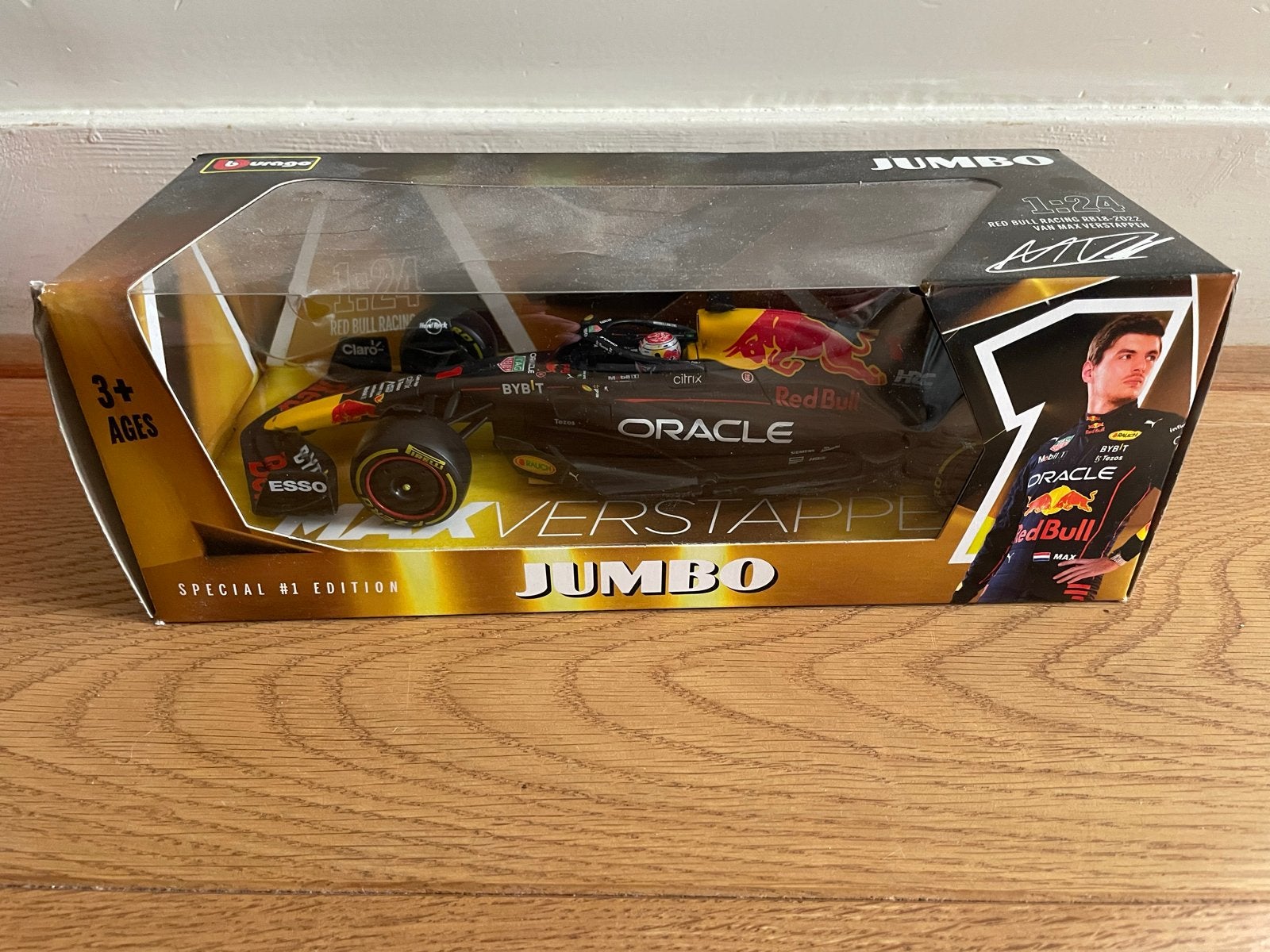 Bburago Red Bull Racing RB18 2022 Max Verstappen 1:24, Ophalen of Verzenden, Nieuw, Auto, Overige merken