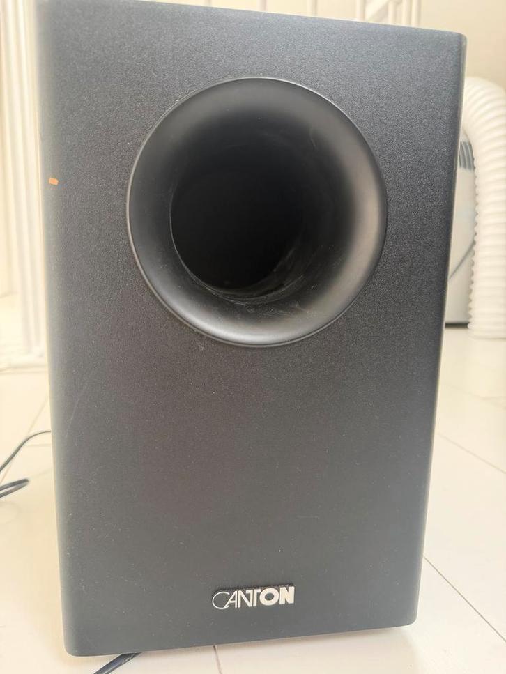 Canton 65CX Subwoofer - Krachtige bas voor uw home cinema, Gebruikt, Subwoofer, 60 tot 120 watt, Ophalen