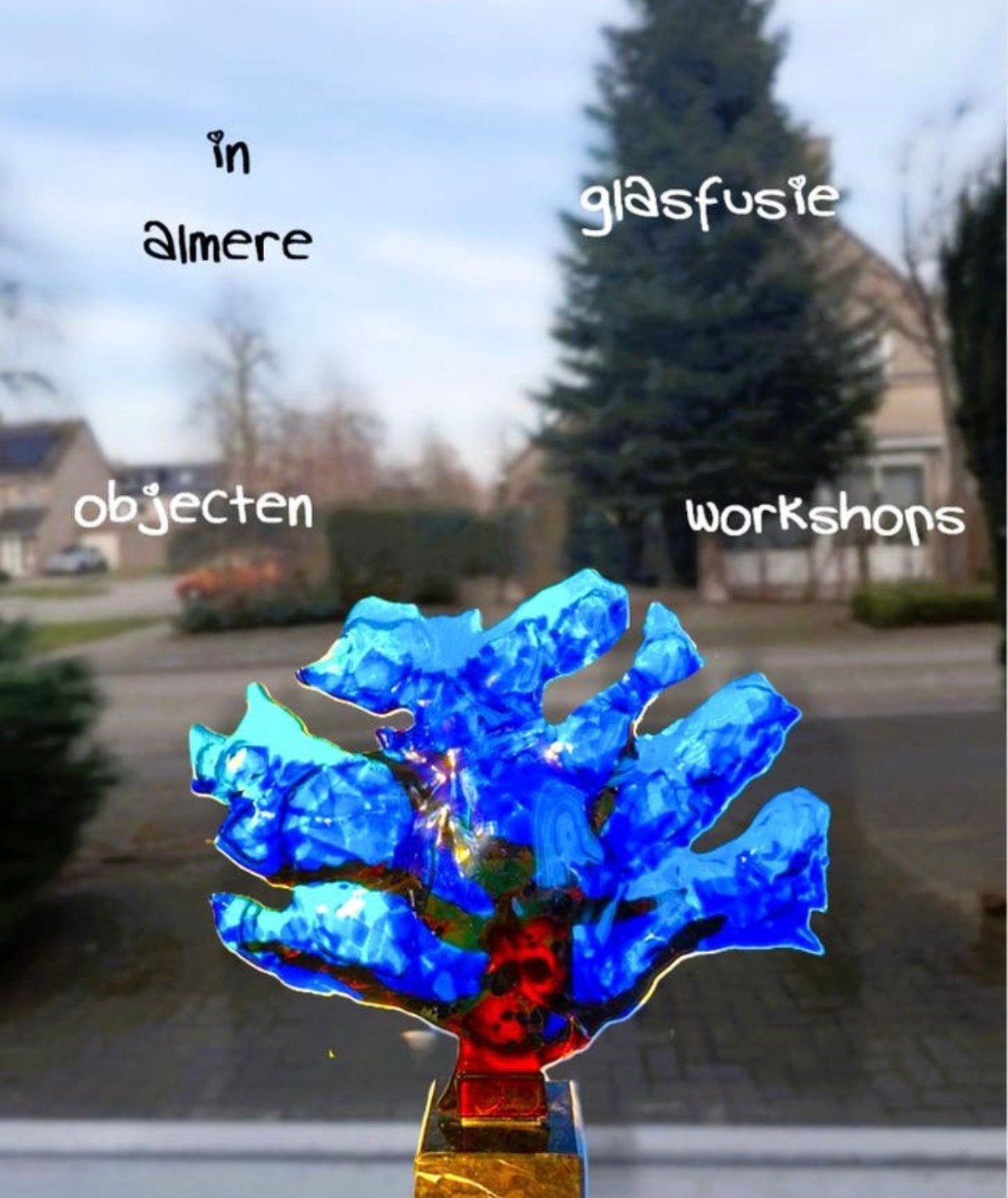 Glasfusie, glaskunst, glas, life tree blues, Ophalen