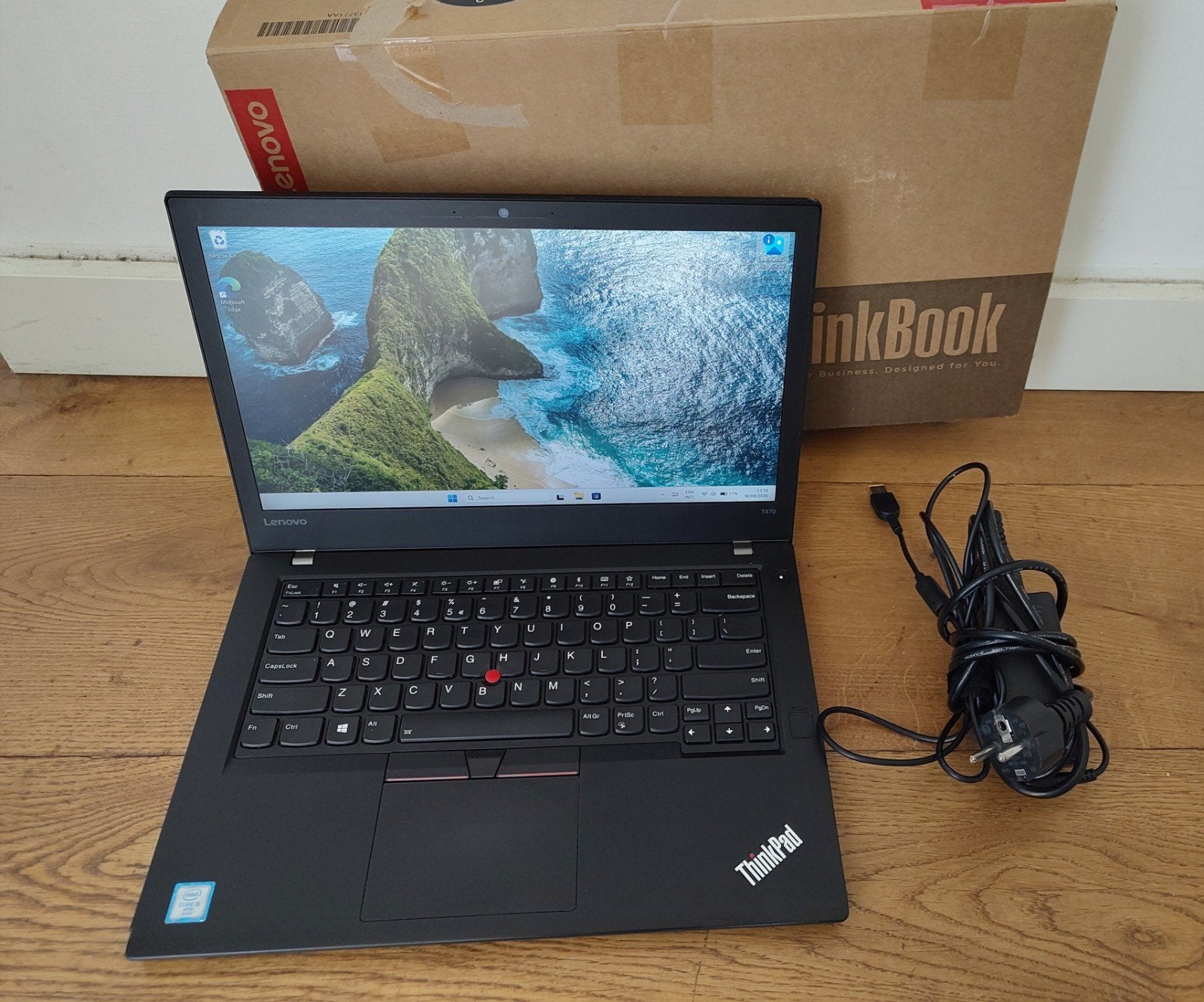 Lenovo Thinkpad T470 - Windows 11 Pro, 2 tot 3 Ghz, Qwerty, 8 GB, 14 inch