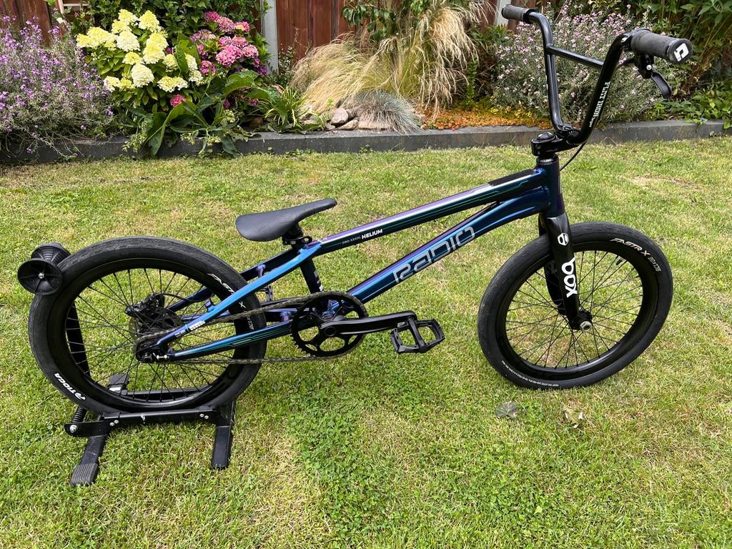 Radio Helium Pro 4 xl BMX Race, carbon velgen en voorvork, Ophalen, 20 tot 24 inch, Aluminium, Zo goed als nieuw