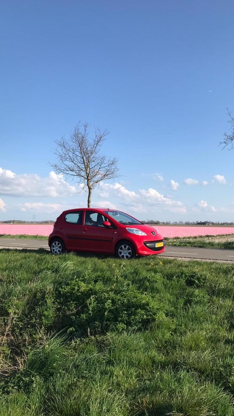 Peugeot 107 1.0 12V 5DR 2008 Rood, Auto's, Voorwielaandrijving, 4 stoelen, 68 pk, Origineel Nederlands