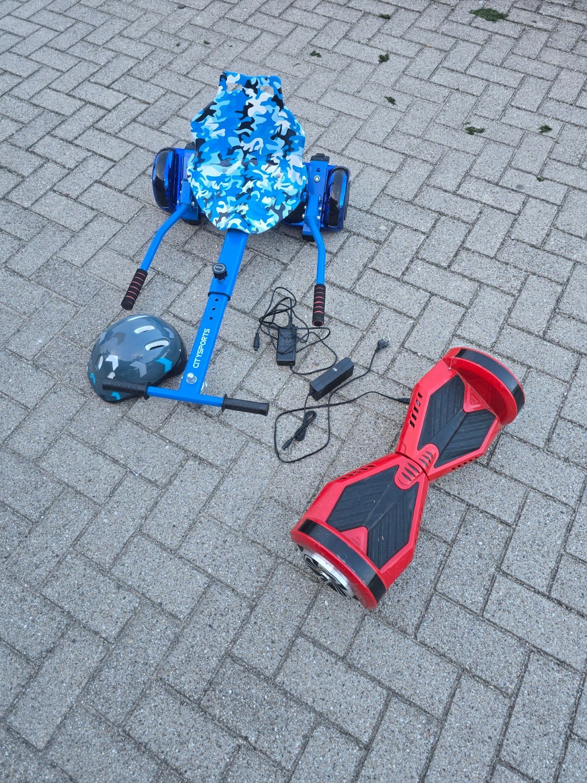 Hoverboard met zitje en helm - Citysports, Ophalen, Gebruikt, Elektrische step (E-scooter), Citysports