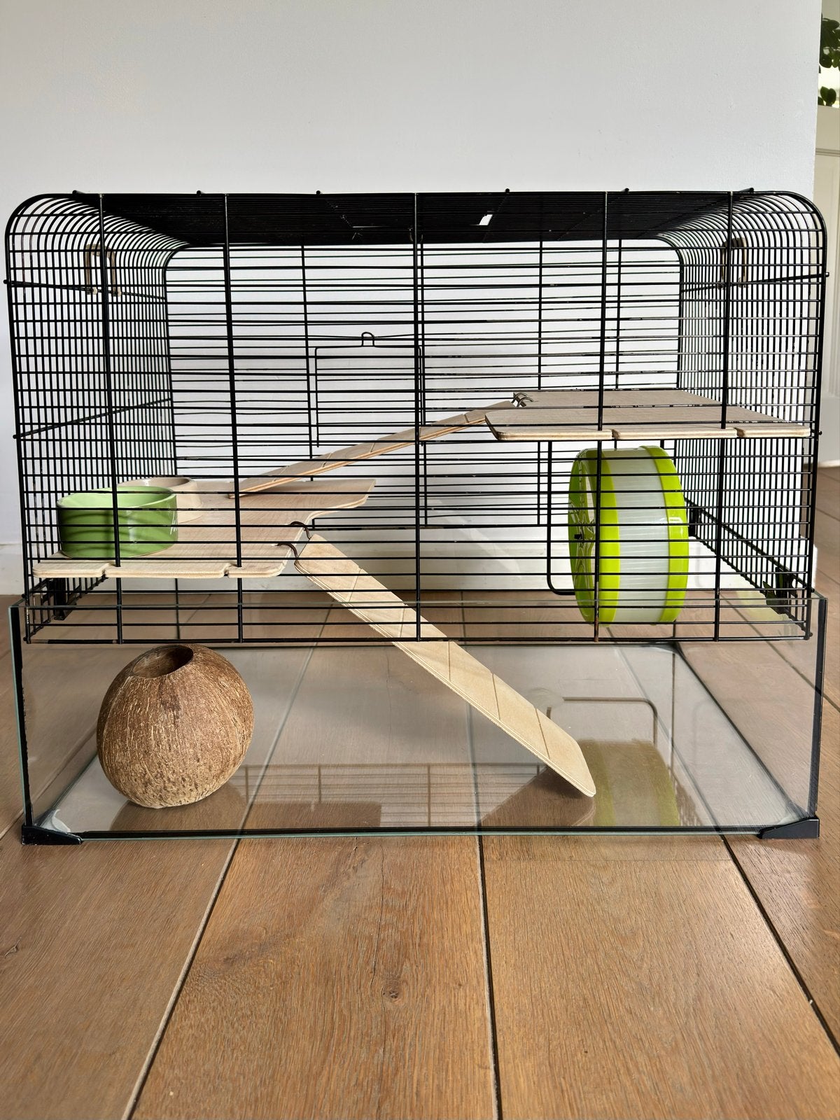 Grote hamsterkooi, incl. accessoires, Kooi, Gebruikt, Minder dan 75 cm, Hamster