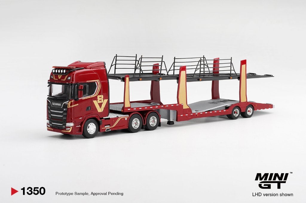 Mini GT 1:64 Scania 770S A6x4NA Car Transporter V8 50th anni, -, -, Nieuw, Ophalen of Verzenden
