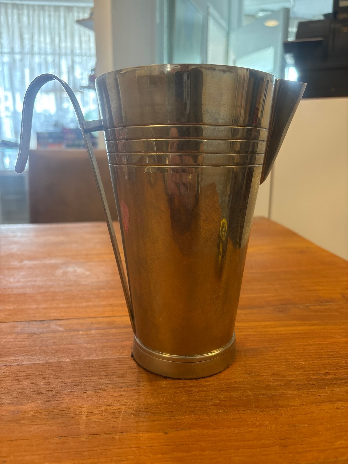 Vintage roestvrijstalen cocktailshaker/maatbeker, Antiek en Kunst, Ophalen of Verzenden