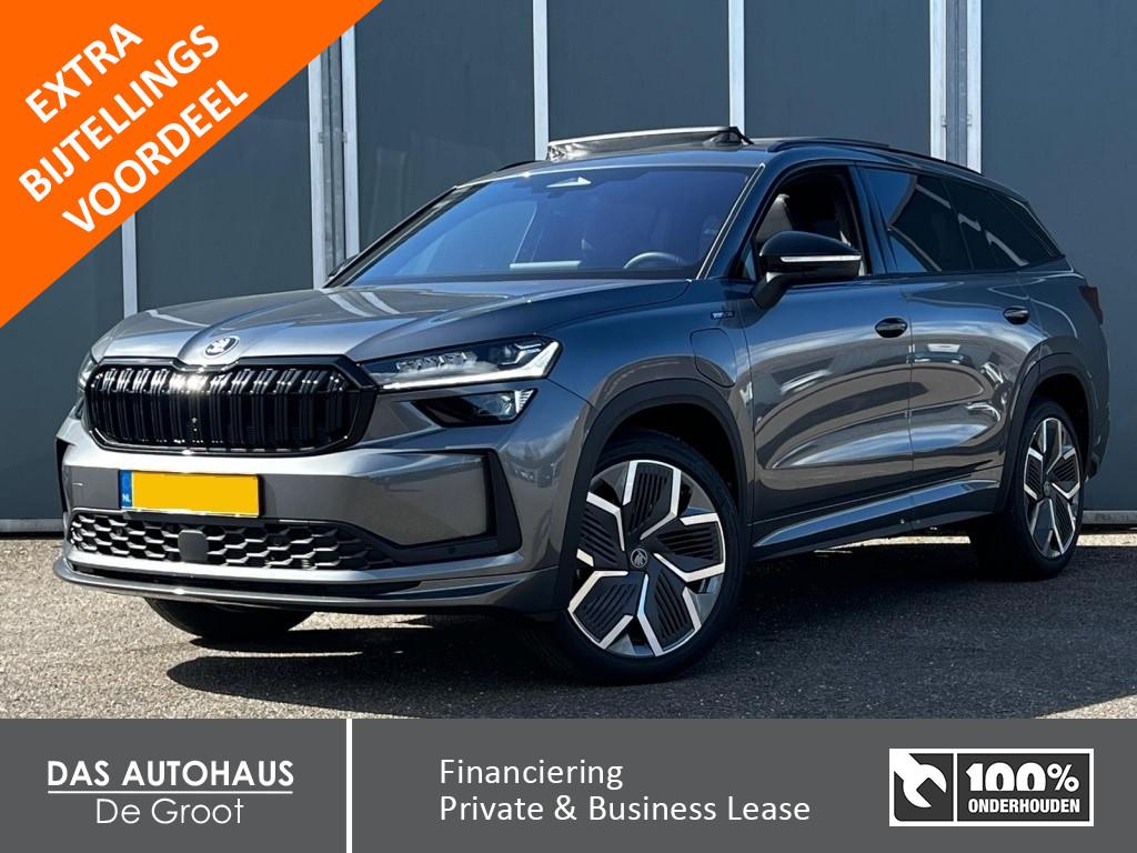 Skoda Kodiaq 1.5 TSI PHEV 204pk Sportline | Pano | Elk Trekh, Auto's, Skoda, 12 maanden, Euro 6, 4 cilinders, 26 kWh