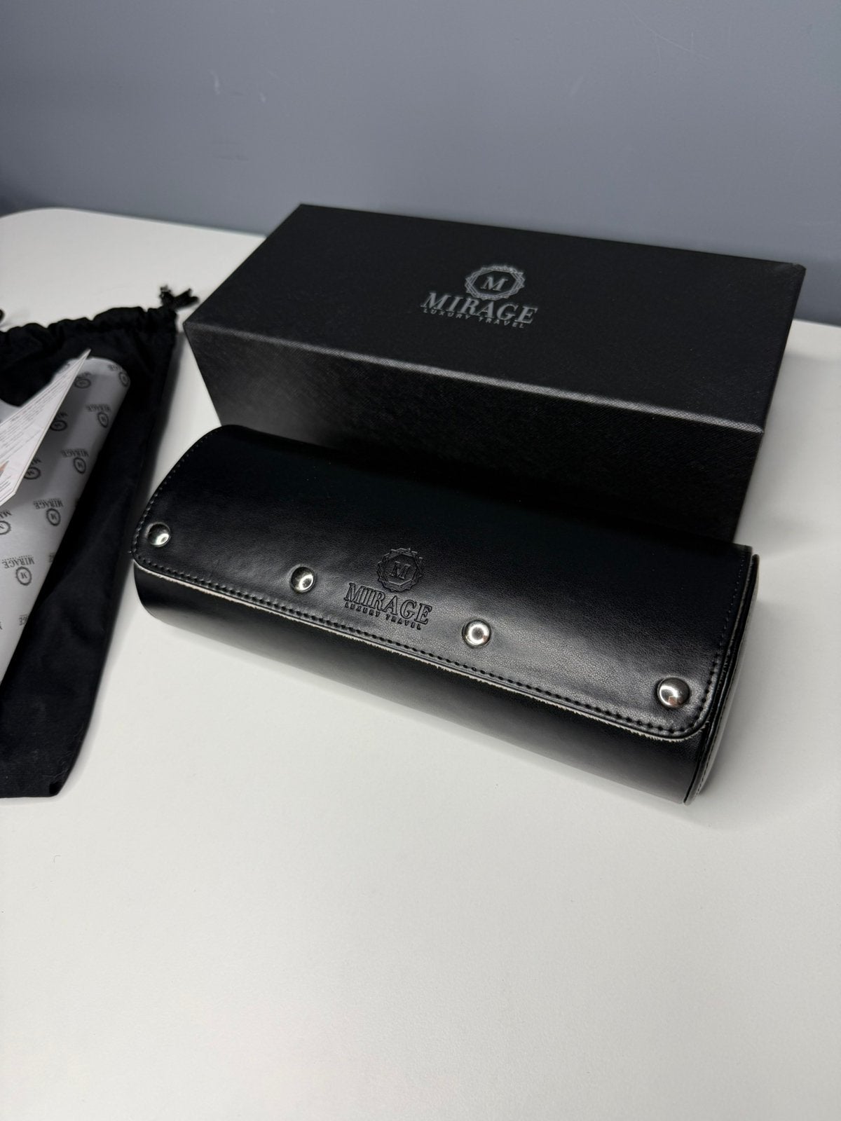 Mirage Luxury Travel horloge rol - complete set, Ophalen of Verzenden, Zo goed als nieuw, Staal, Overige merken