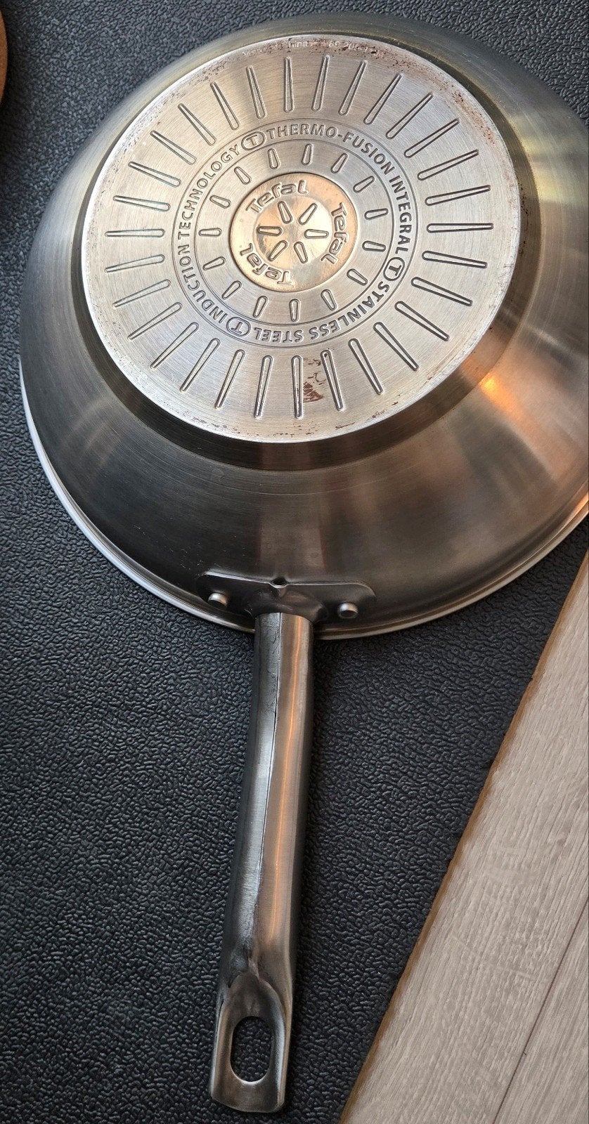 Tefal Virtuoso Wokpan - Ø 28cm - Gebruikt, Ophalen, Rvs, Antiaanbaklaag, Wok