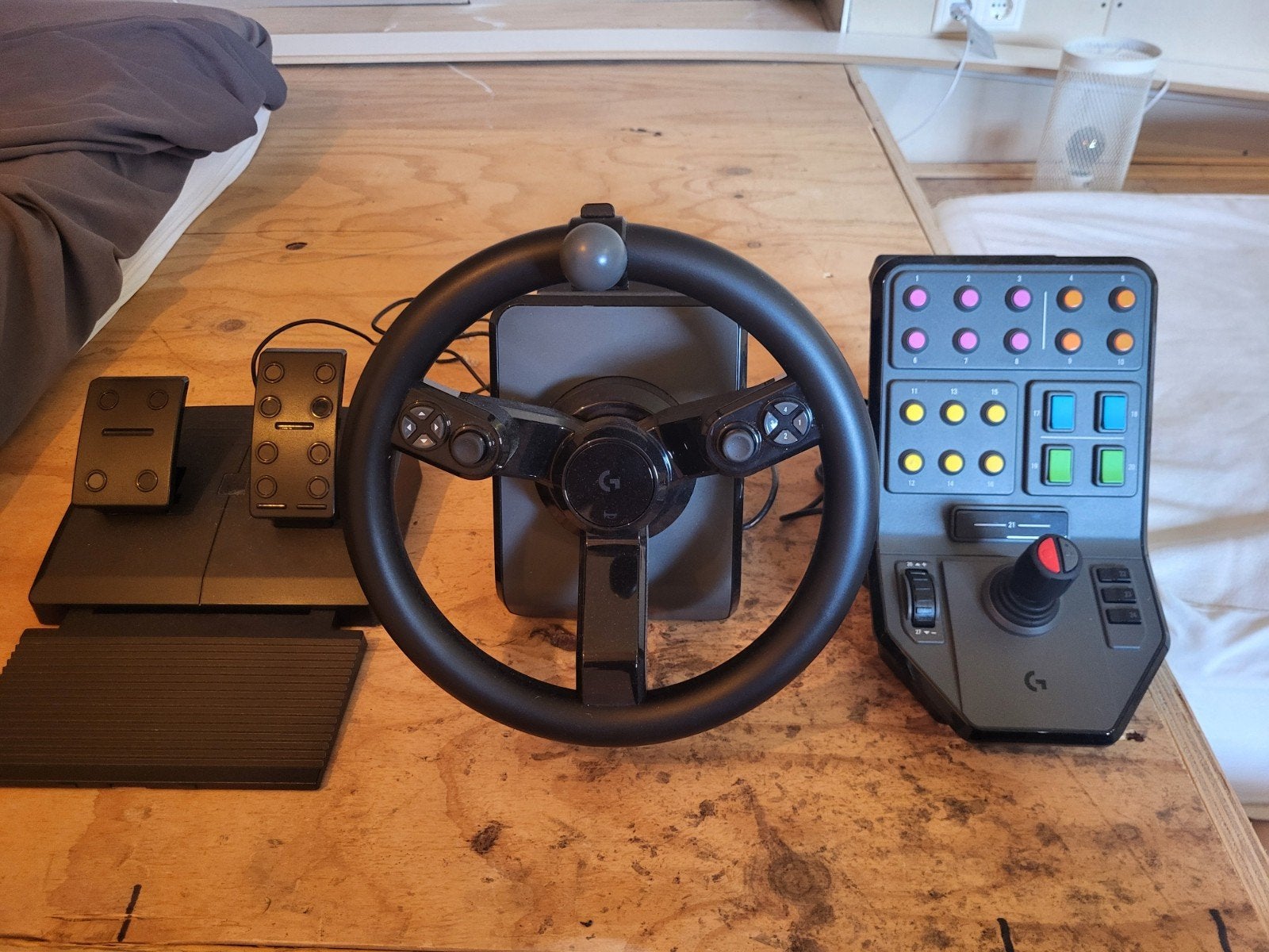 Logitech G Saitek Farm Simulator Heavy Equipment Bundle, Ophalen, Racestuur, Gebruikt, Force feedback