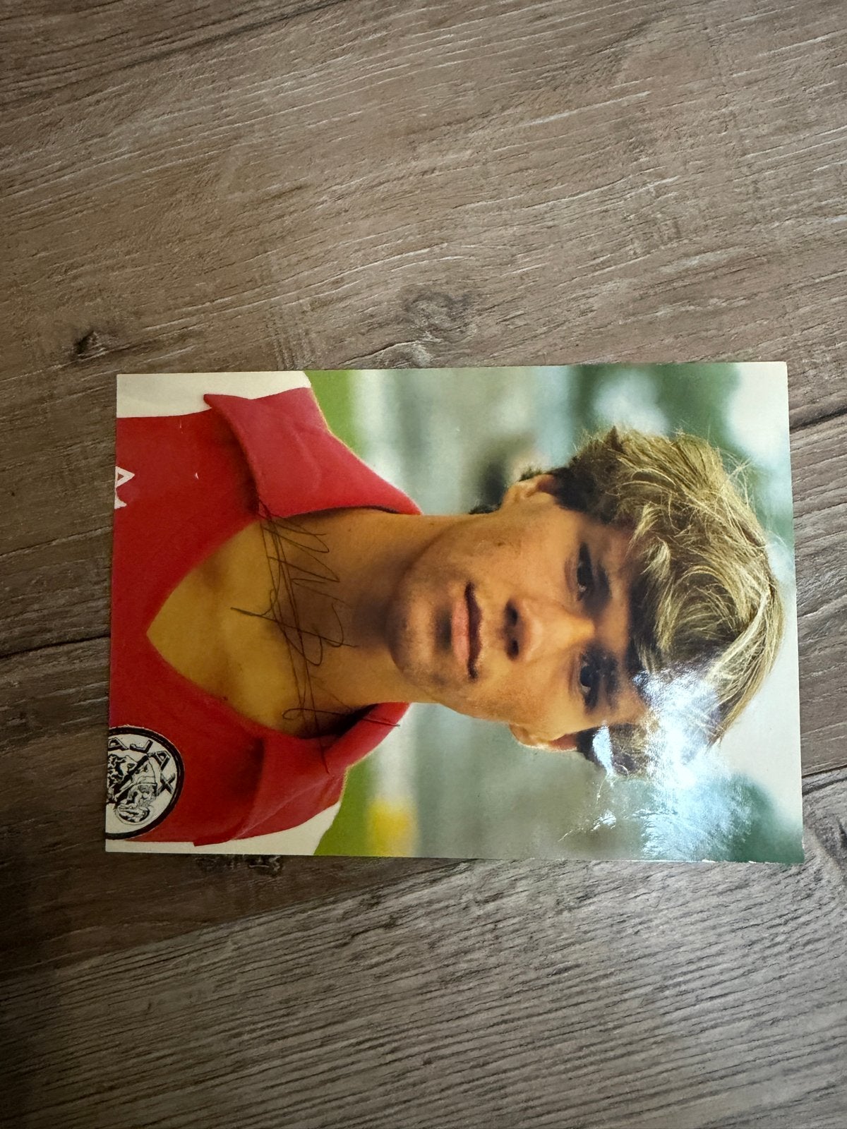 Gesigneerde foto Marco van Basten (Ajax), Ophalen of Verzenden, Zo goed als nieuw, Ajax, Poster, Plaatje of Sticker