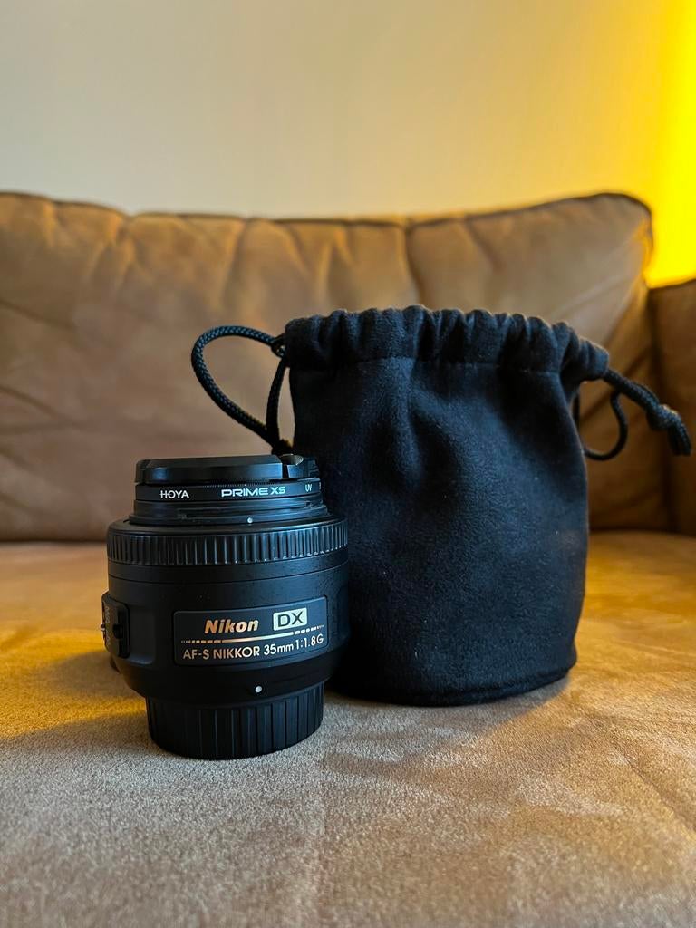 Nikon 35mm lens f1.8 (alleen manual focus), Ophalen, Gebruikt, Standaardlens