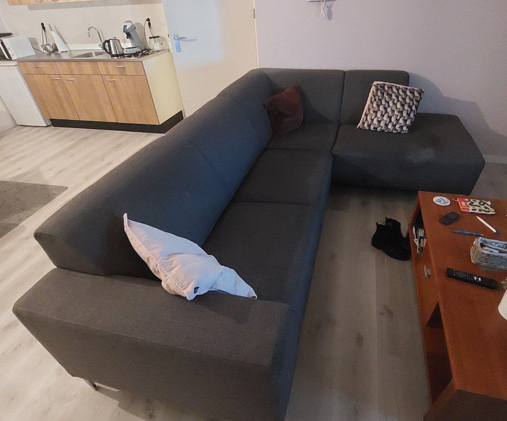 Hoekbank, Huis en Inrichting, Ophalen, 250 tot 300 cm, Gebruikt, Hoekbank