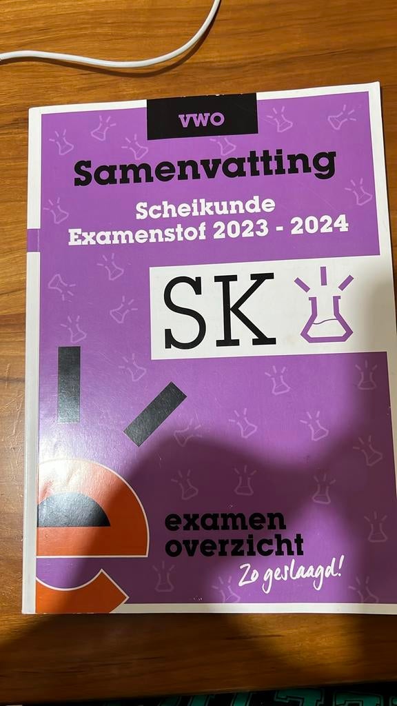 VWO Samenvatting Scheikunde Examenstof 2023-2024, Ophalen of Verzenden, Beta, Zo goed als nieuw, WO