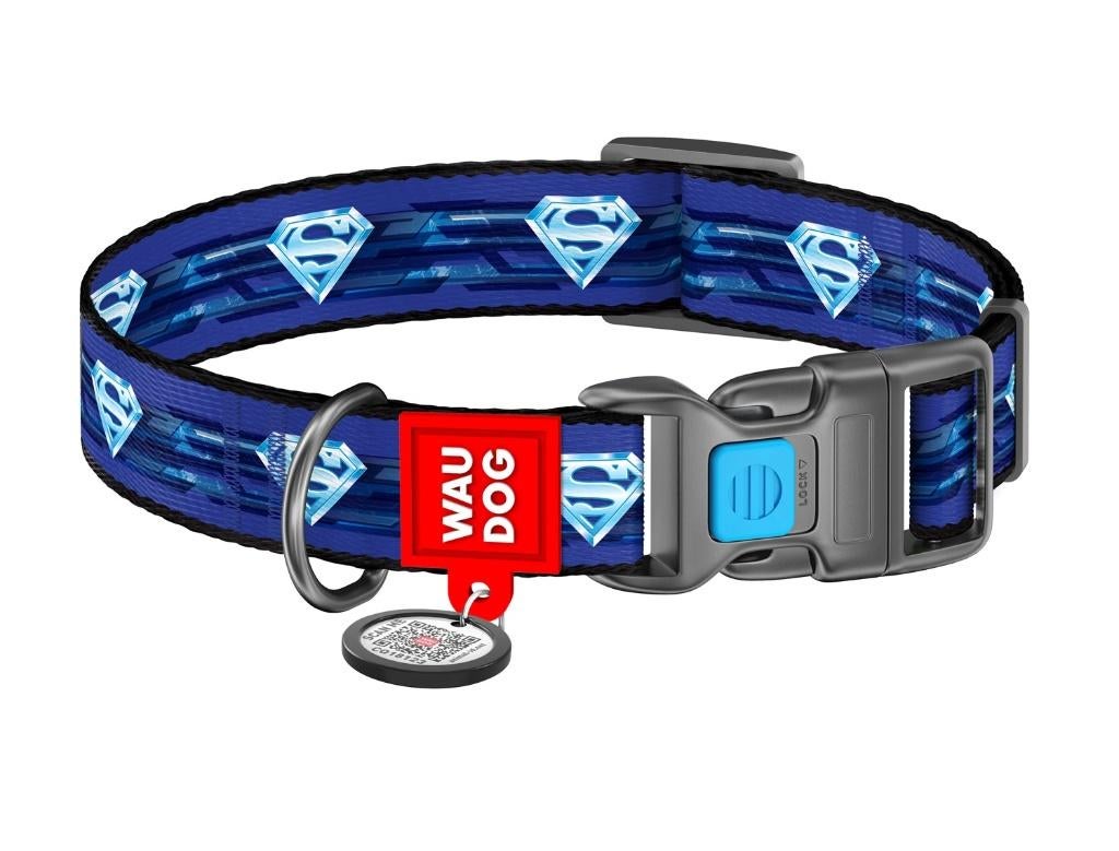 WAUDOG Superman 1 Halsband S Nekomtrek 24-40 cm Blauw KOOPJE, Dieren en Toebehoren, Ophalen of Verzenden, Nieuw