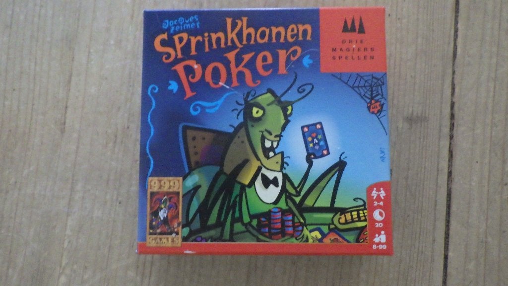 sprinkhanen poker 999 GAMES, Ophalen of Verzenden, Zo goed als nieuw