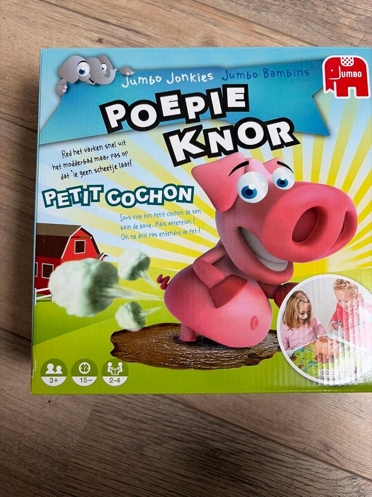 Jumbo Poepie Knor Gezelschapsspel, Drie of vier spelers, Ophalen, Gebruikt