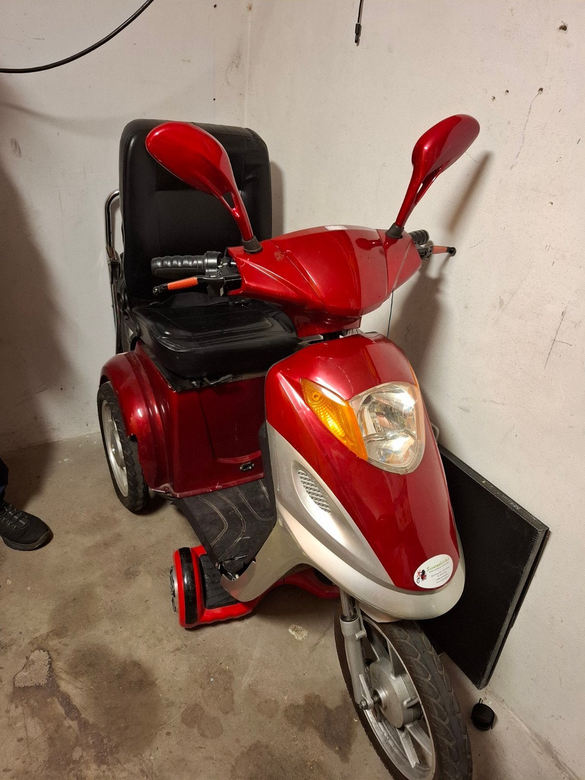 Scootmobiel - Rode kleur, Gebruikt, Overige modellen, Elektrisch, Ophalen of Verzenden