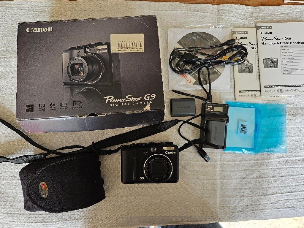 Canon powershot G9, in zeer goede staat met toebehoren., Audio, Tv en Foto, Fotocamera's Digitaal, Gebruikt, Canon, 12 megapixels