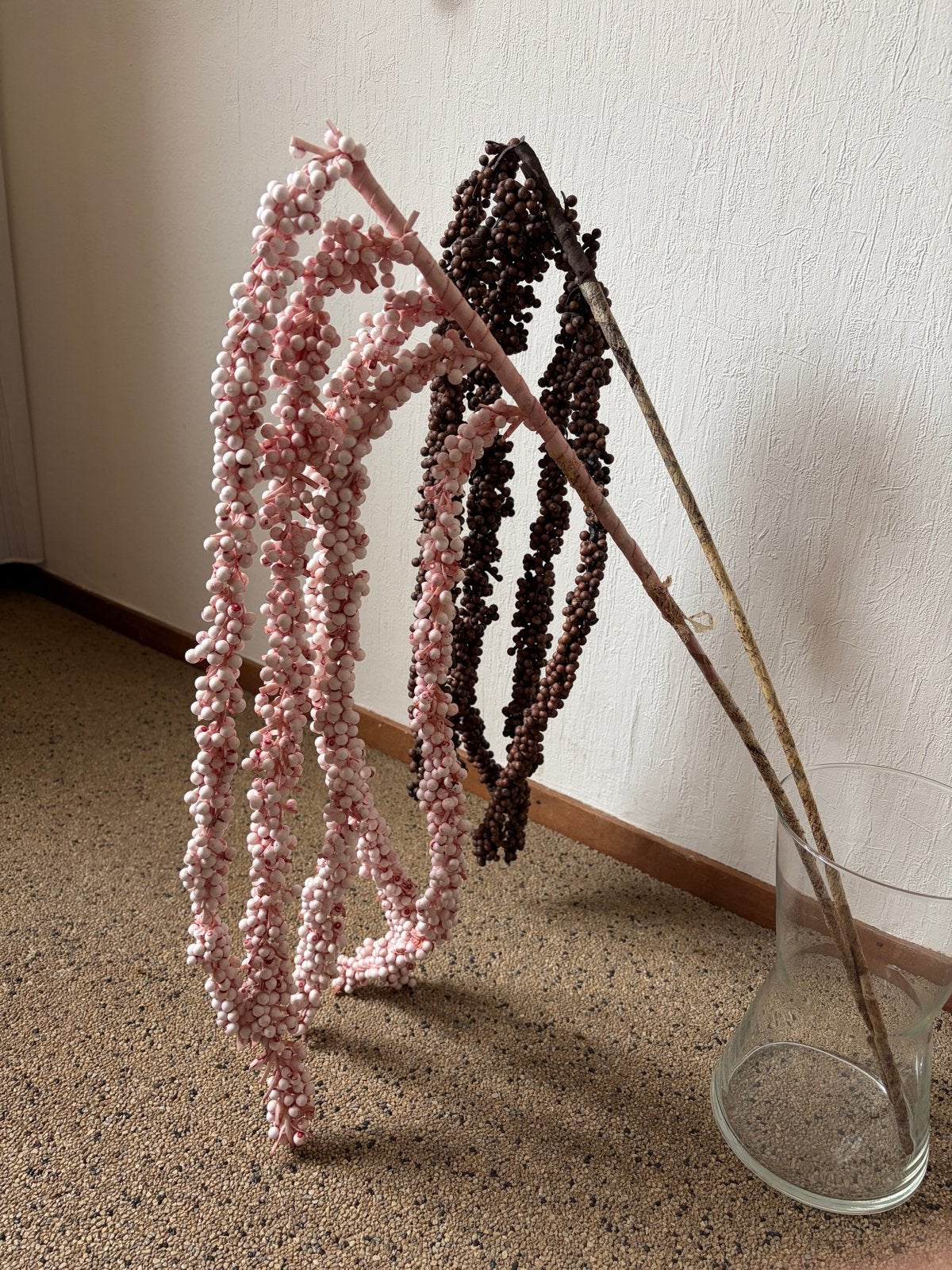 Decoratieve takken met bessen - Roze en Bruin, Ophalen of Verzenden, Zo goed als nieuw