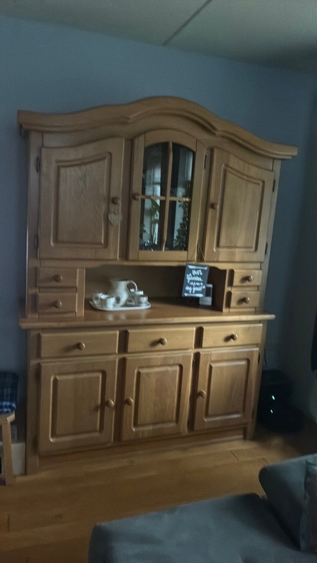 Woonkamer/buffet kast eiken, Ophalen, Zo goed als nieuw, 25 tot 50 cm, 150 tot 200 cm