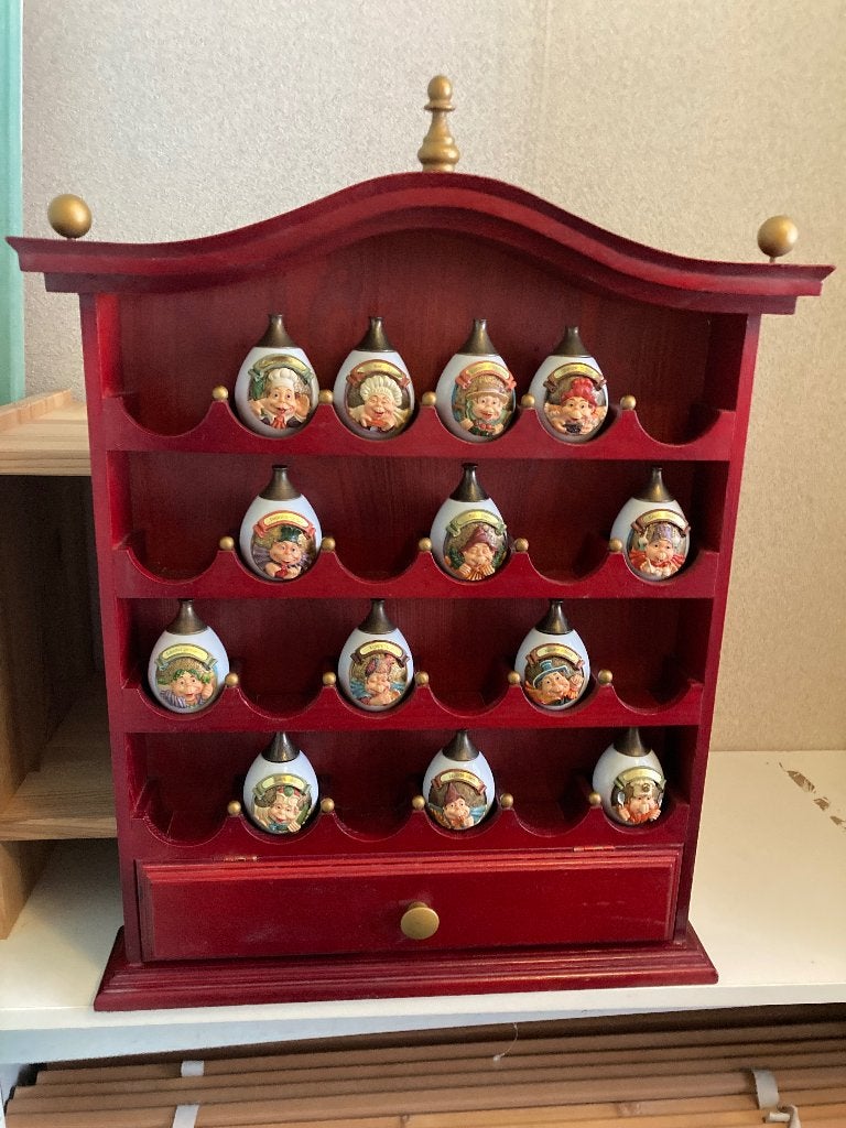 Kruidenrek laaf Efteling met 13 kruidenpotjes, Ophalen of Verzenden, Zo goed als nieuw, Beeldje of Poppetje