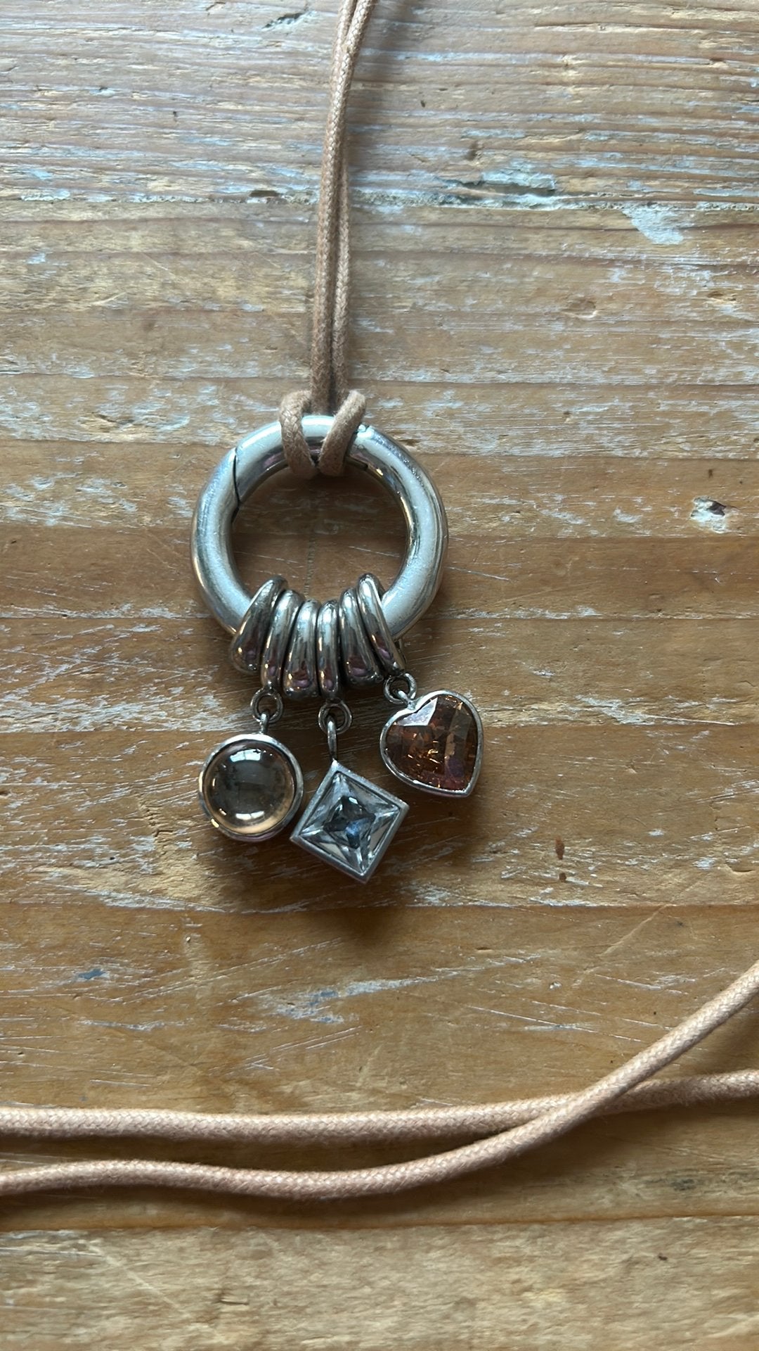Ti Sento ketting/hanger, Ophalen of Verzenden, Zo goed als nieuw, Zilver, Overige materialen