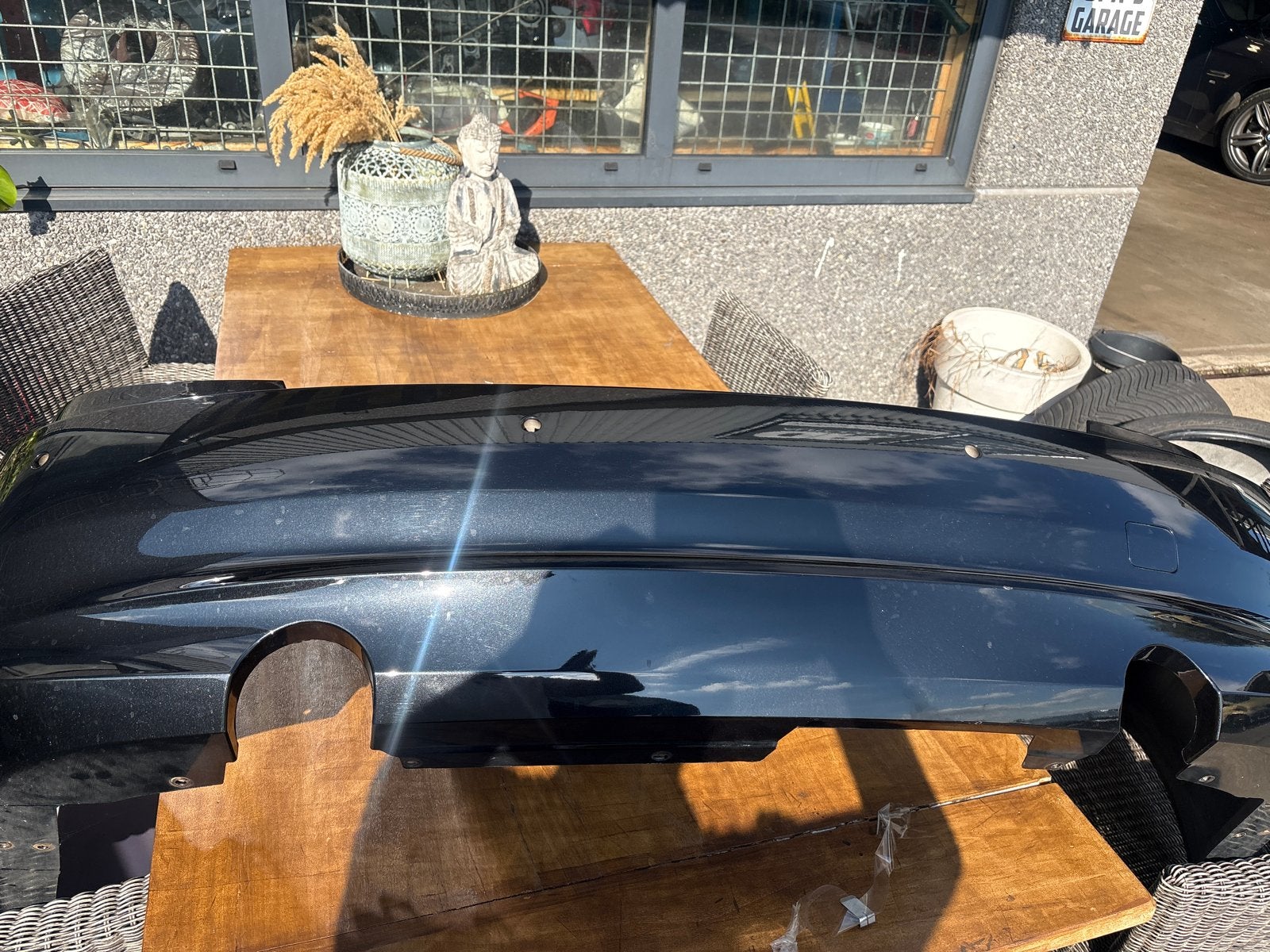 Achterbumber en zijsikts bmw 335i e93 lci, Ophalen, Gebruikt, Achter, Bumper