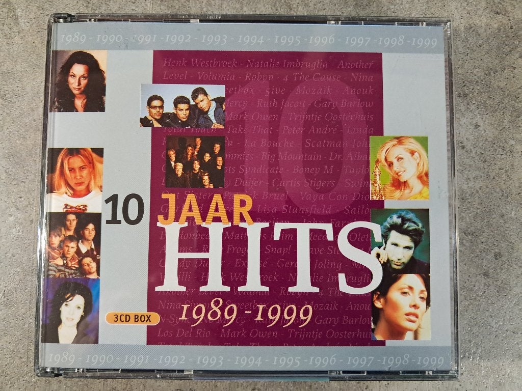 cd. 10 Jaar Hits 1989-1999 - 3CD Boxset., Gebruikt, Boxset, Pop, Ophalen of Verzenden