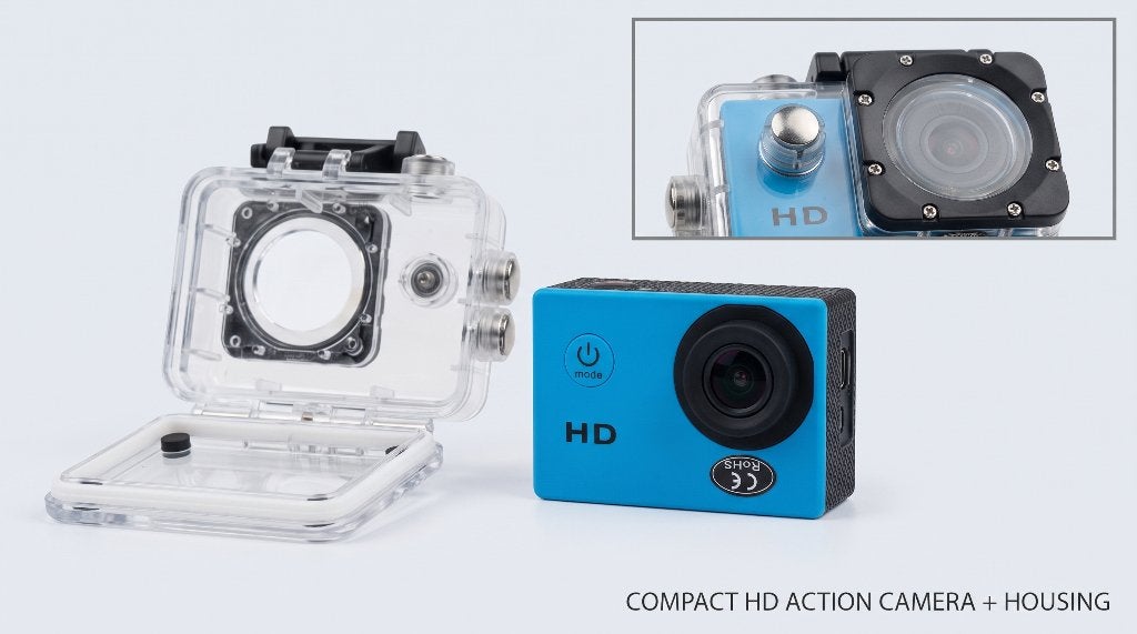 Action Camera HD 720P waterdicht – budget GoPro sportcam, Ophalen of Verzenden, Zo goed als nieuw, Overige merken