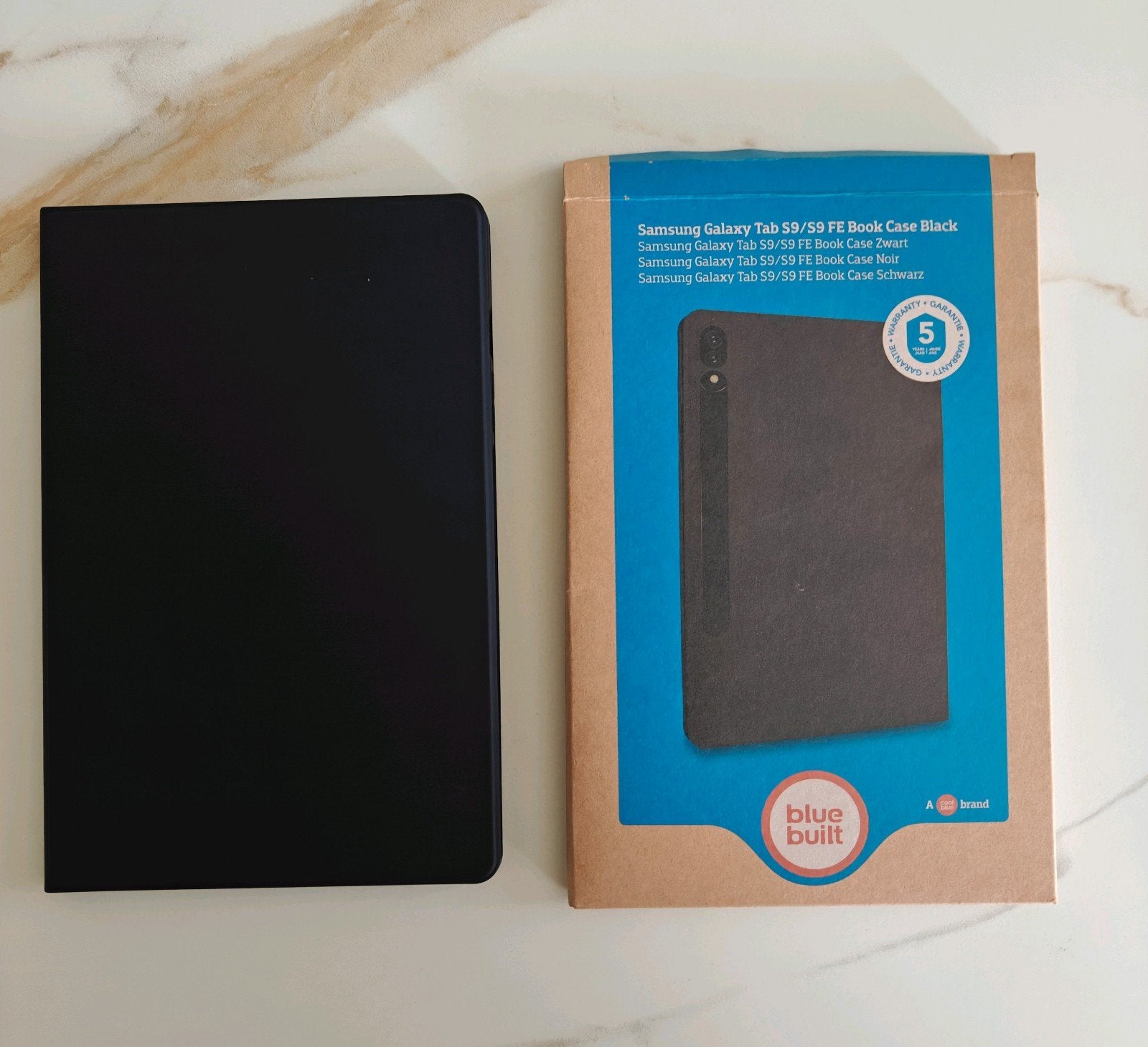 Samsung Galaxy Tab S9 FE Book Cover Zwart, Galaxy Tab S8 / S7 FE, Nieuw, Ophalen of Verzenden, Samsung