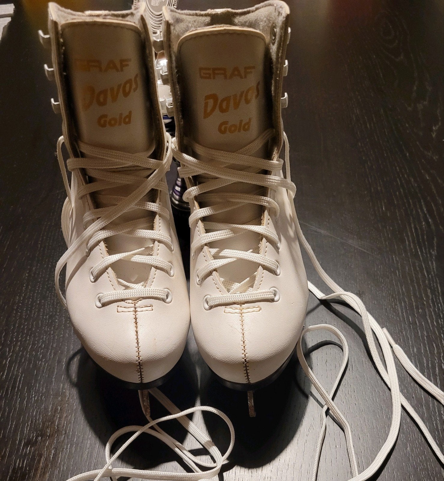 Kunstschaatsen Graf Davos Gold maat 32, Overige merken, Ophalen of Verzenden, Zo goed als nieuw, Kunstschaatsen