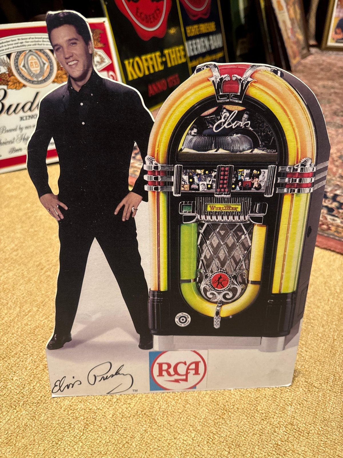 Elvis Presley Wurlitzer 1015 reclame bord, Verzamelen, Ophalen, Gebruikt, Wurlitzer