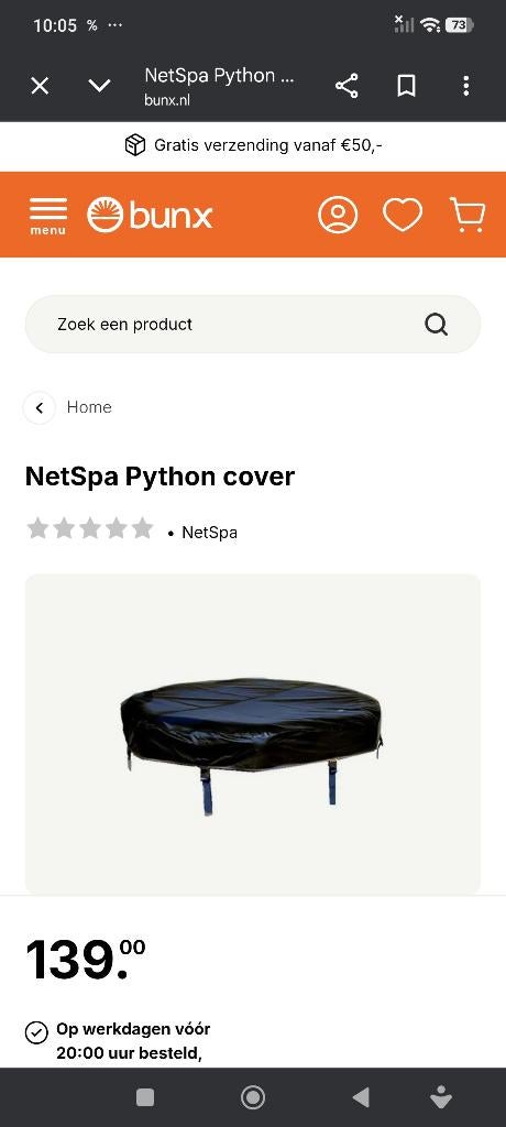 Jacuzzi netspa Python buitenkleding, Ophalen, Zo goed als nieuw, Opblaasbaar