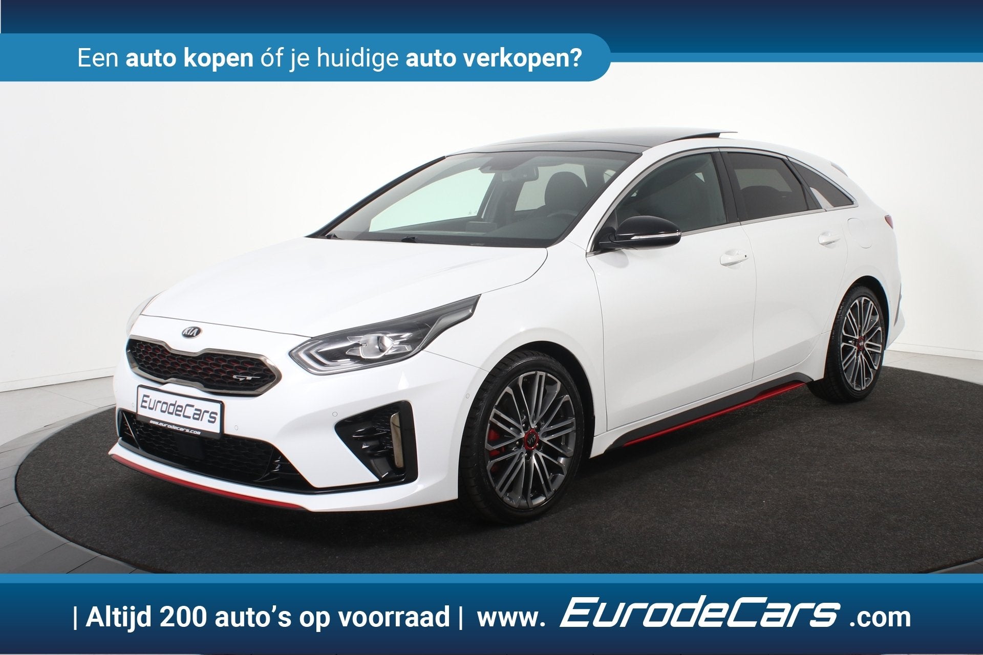 Kia ProCeed 1.6 T-GDI GT *1ste Eigenaar*Full Options*, Auto's, Dealer onderhouden, 15 km/l, Wit, Leder