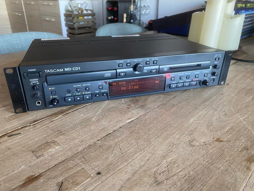 Tascam MD-CD1 Professionele MD/CD-speler in topstaat, Overige typen, Ophalen of Verzenden, Nvt, Nvt