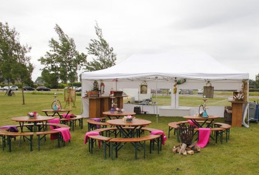 Te Huur 4X8M Easy up partytent Arnhem/Rheden/Velp/Rozendaal, Ophalen, Opvouwbaar, Partytent, 2 meter of meer