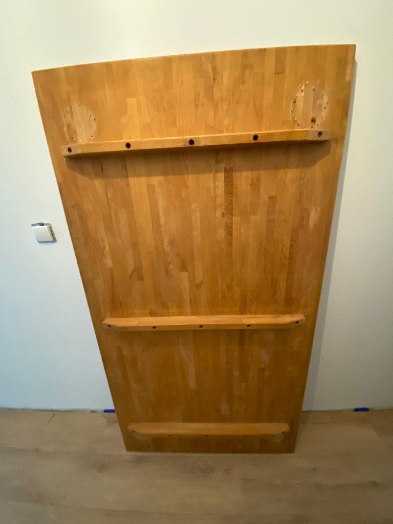 Bureaublad massief hout, Huis en Inrichting, Ophalen, Gebruikt, 150 cm, Hout