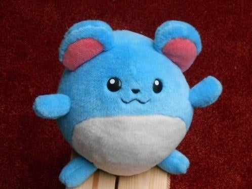 Pokémon knuffel Marill met geluid 20 cm. pluche, Verzamelen, Ophalen of Verzenden, Gebruikt