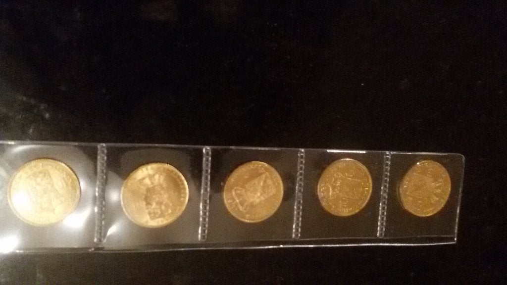 gouden tientje, Ophalen, Goud